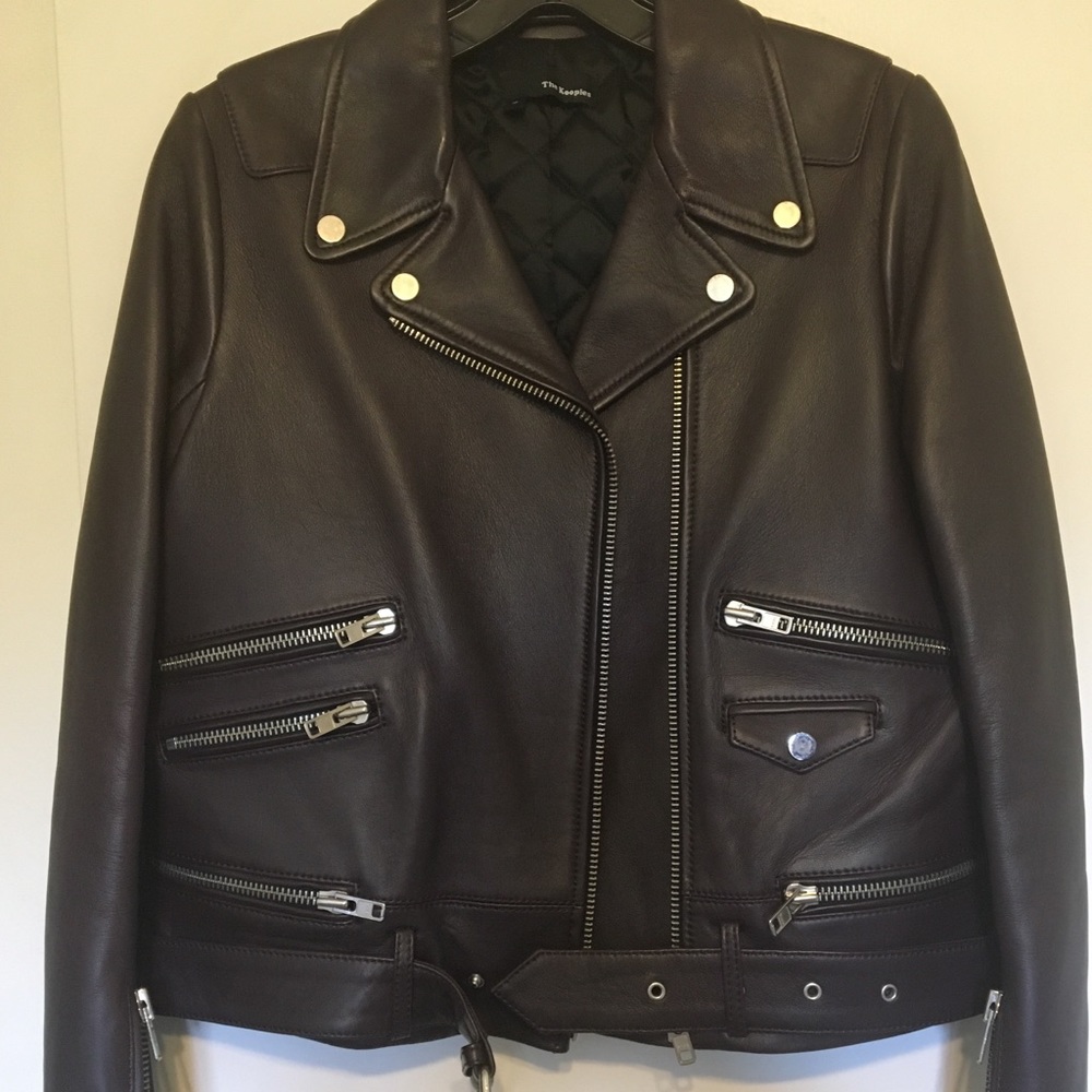 Kooples Leather Biker Jacket - Picture 5 of 8